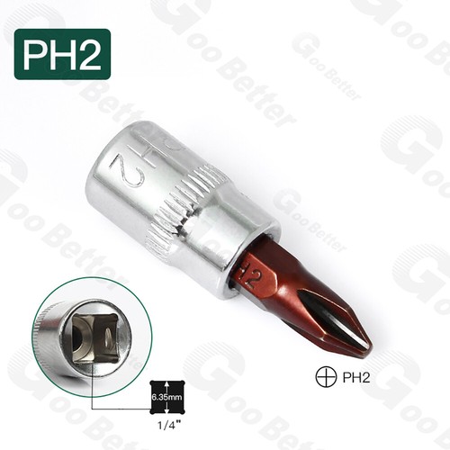 Slotted Phillips Pozi Hex Torx Bit Socket 1/4" Drive S2 Steel Screwdriver Bits - Picture 32 of 39