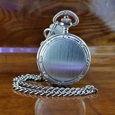 New Vintage COLIBRI Silver Art Deco Easy Read Pocket Watch