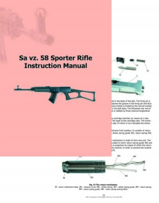 Sa VZ. 58 Sporter Rifle Manual (Czech) | eBay