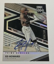 2020 Panini Elite Extra Edition Prime Numbers A Signatures /185 Ed Howard Auto
