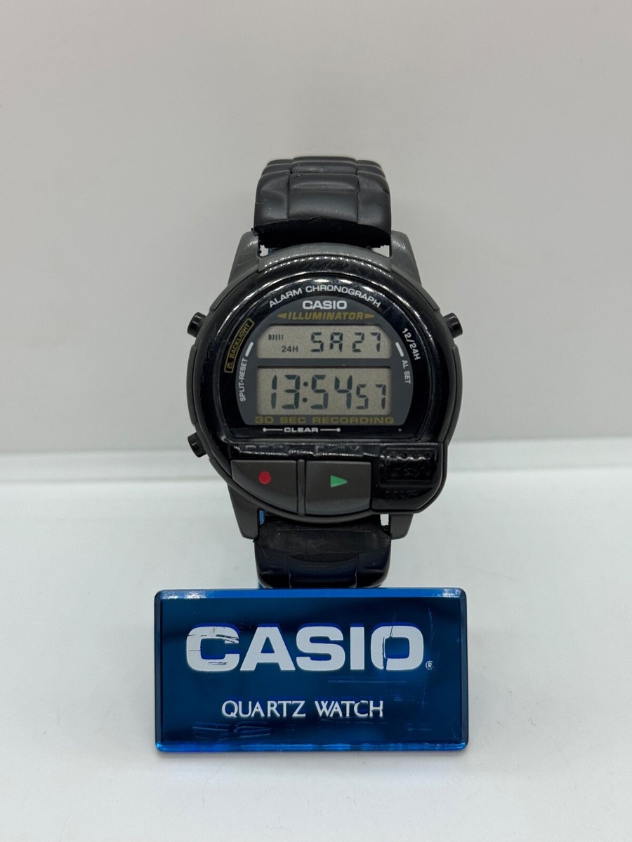 Casio F-V1 Easy Rec Illuminator 100M Alarm Chronograph Wrist Watch