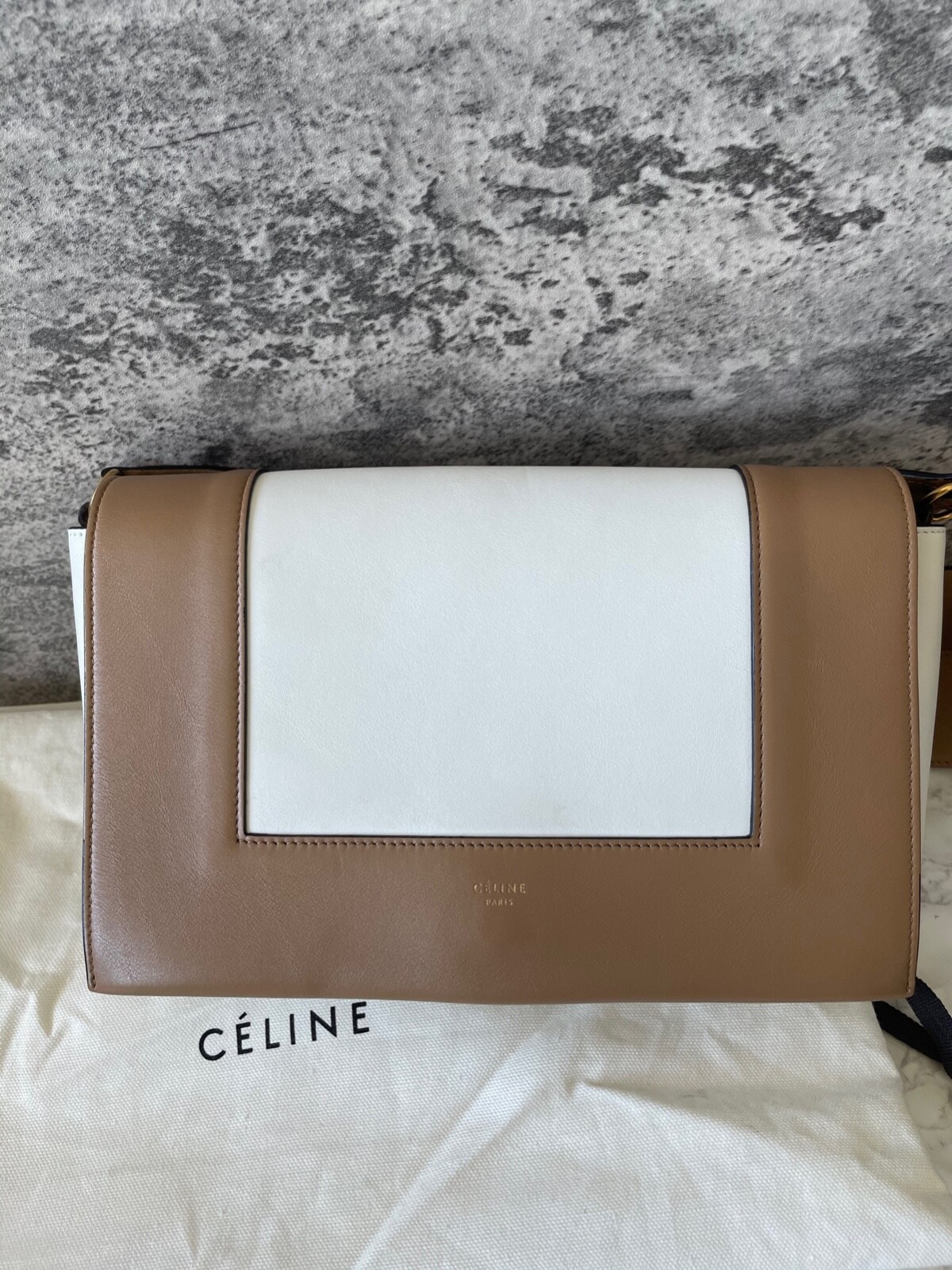 Pre-Owned Authentic CELINE Frame Handbag Shoulder Bag Strap Bag