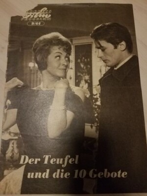 DDR VEB PROGRESS FILM-VERTRIEB FLYER DER TEUFEL UND DIE 10 GEBOTE 9/64 1964 