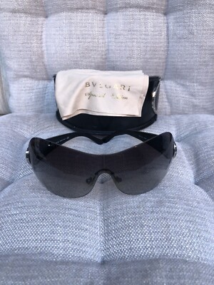 Bvlgari Sunglasses 6074-B Black Swarovski Crystal Limited Edition