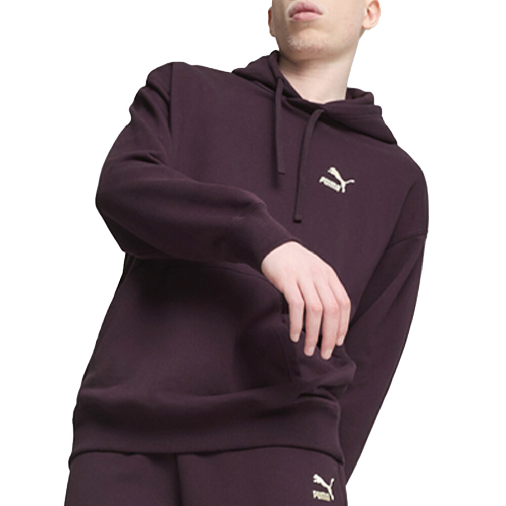 Puma Better Classics Relaxed Pullover Hoodie Mens Purple Casual Outerwear 624241