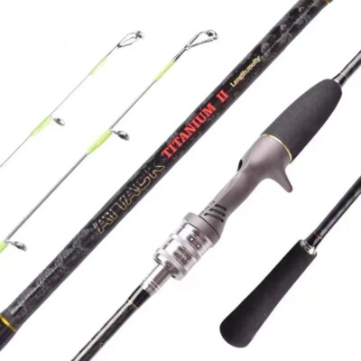 New Fishing Casting Rod with Titanium Carbon Tip,Lure 60-80g/80-120g Casting Rod