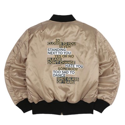 BTS Jungkook Golden Official Oversized Bomber Jacket M Size With 