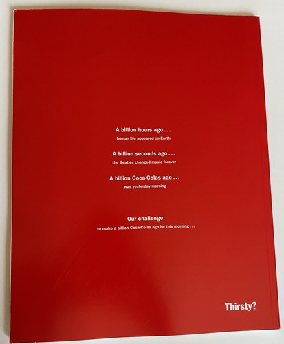 Coca Cola 1996 Informe Anual Publicidad Sedienta - Imagen 2 de 3