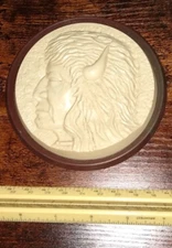 St. Labre Indian School Ashland, Montana hanging 3D plastic wall plaque VTG B9