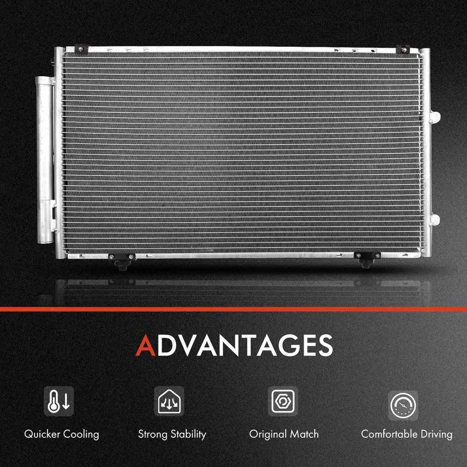 Kit de refrigeración de radiador y condensador de CA para Toyota Camry 2002-2006 Lexus ES300 02-06 Foto 4 de 4