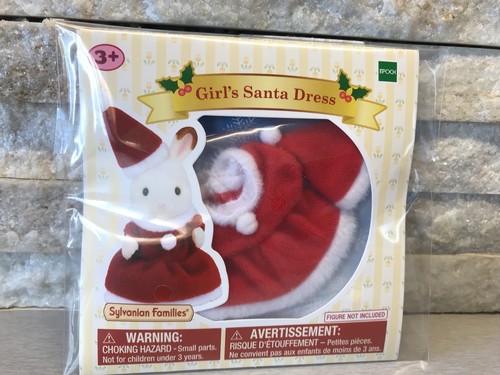 Sylvanian Families Mädchen Weihnachtsmann Kleid Outfit Kleidung Weihnachten Calico Critter Neu