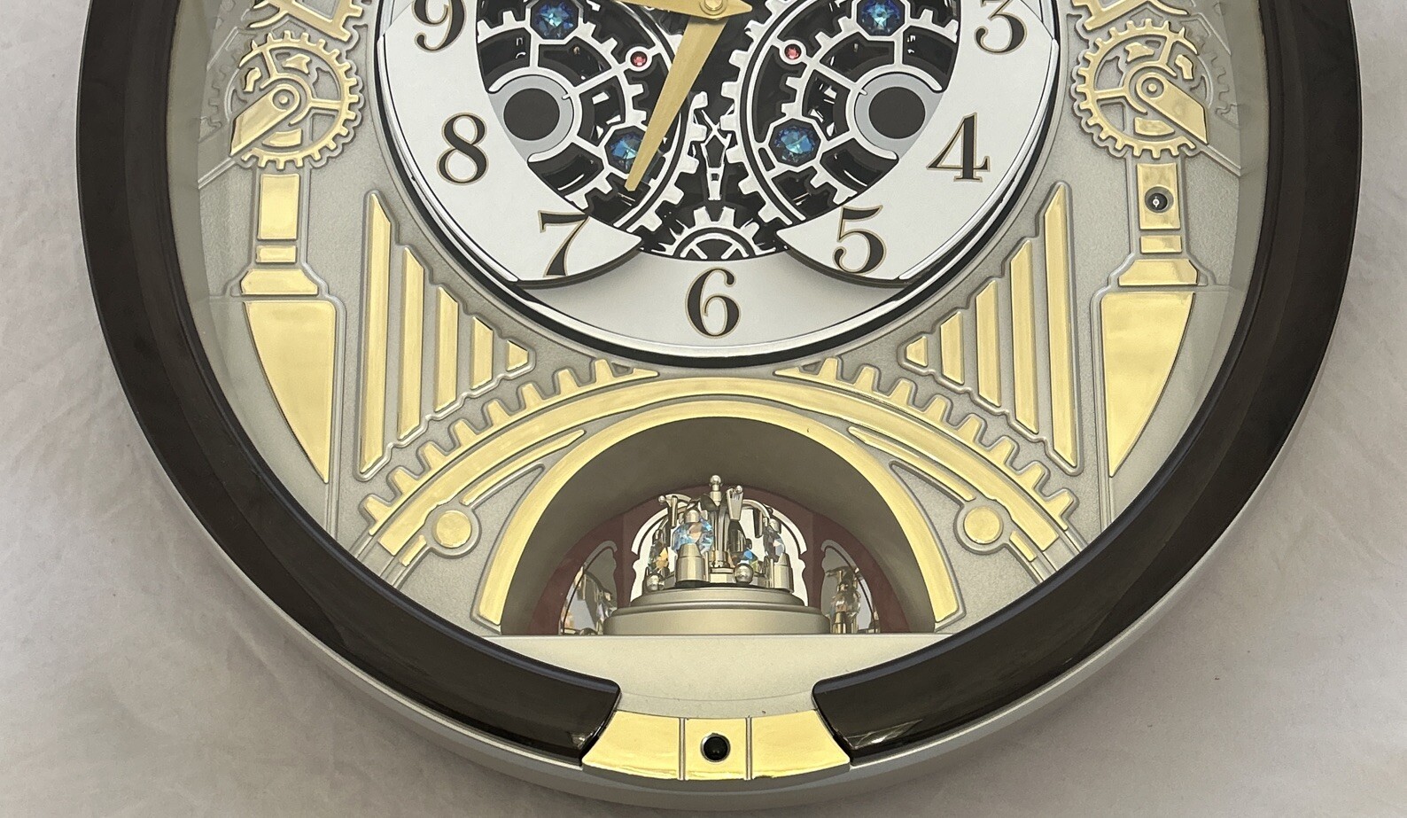 Seiko Swarovski Melody in Motion Wall Clock QXM386BRH Tested Works! eBay