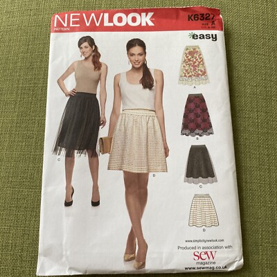 New Look Damen Schnittmuster Easy Sew Rock 4 x Designs Gr. A US 8-20 Anfänger