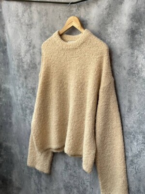 A DAYS MARCH Coreen Alpaka/Wolle Pullover Relaxed Ivory Damen Gr.S