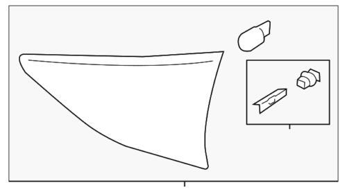 Conjunto de lámpara de reversa para Ford (P/N CJ5Z-13404-A)