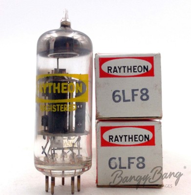 2 Raytheon 6LF8 Triode Pentode Video Amplifier TV Audio Vacuum Tube Valve- Bangy