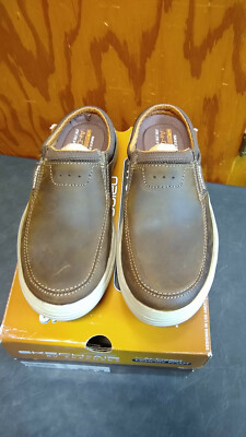 Skechers Skech-air Air-cooled Memory Foam Leather Slip-on  display picture 1