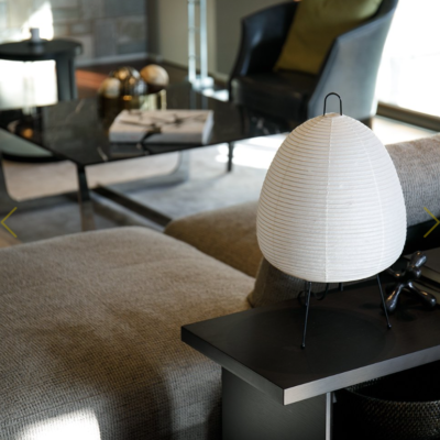 Isamu Noguchi Stand Lamp Akari 1A Table Lamp Washi Japanese Light