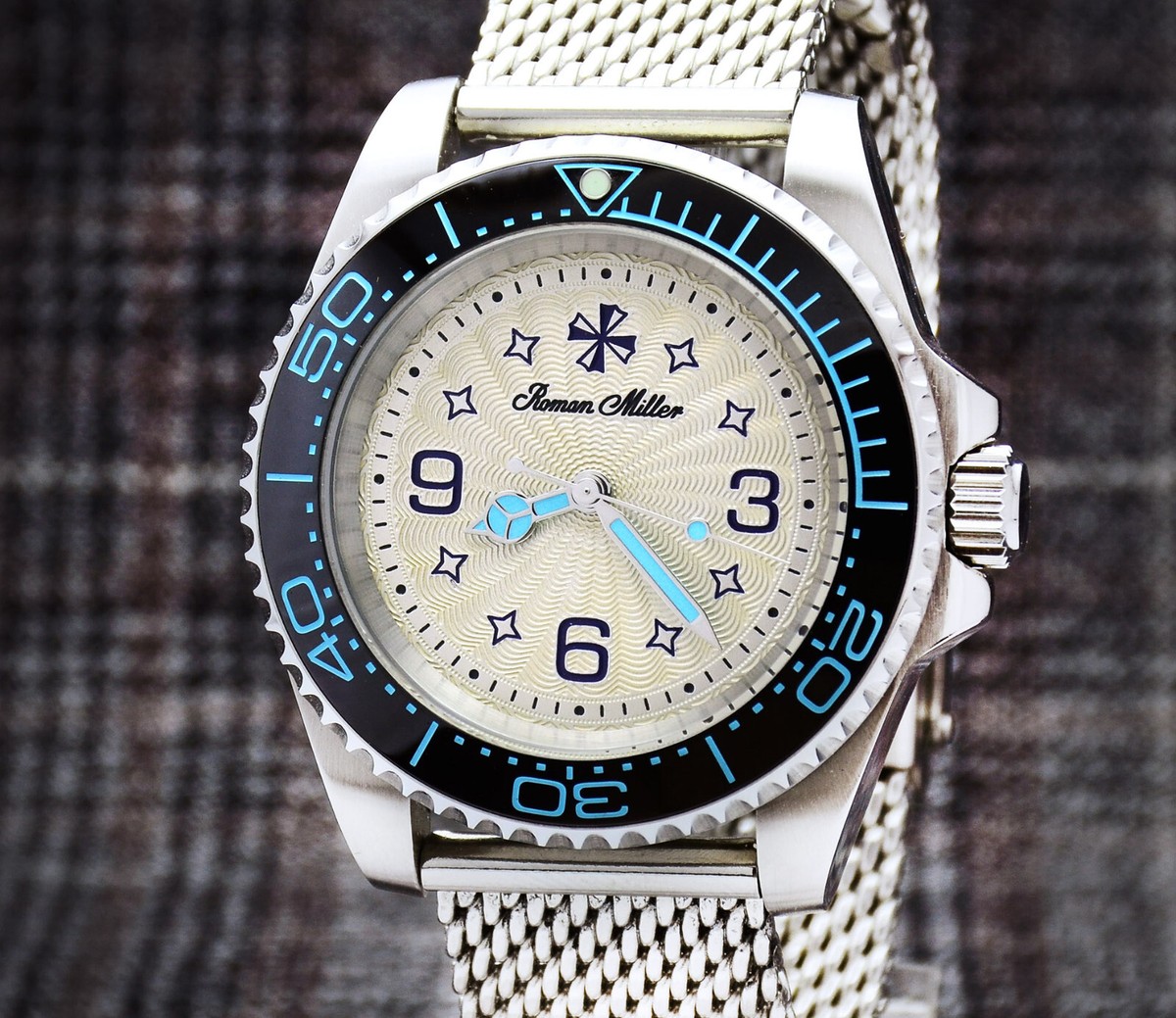 Diver Watch Automatic Seiko Mod Watch Ceramic Bezel Custom