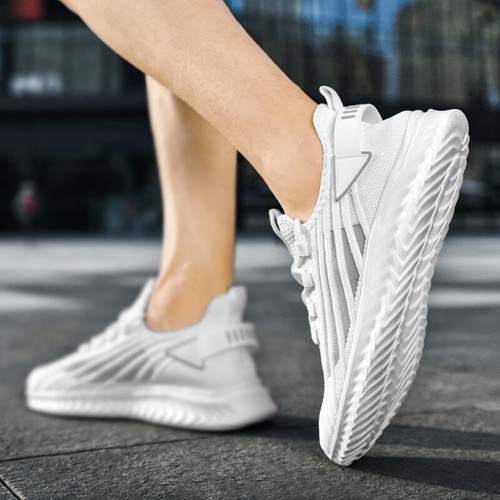 Men Sneaker Breathable Men Running Shoes Mesh Casual Shoe Lace Up Training Shoes - Picture 39 of 41