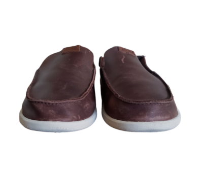 Olukai Nalukai Slip On Brown Leather Drop In Heel Shoes Men's Size