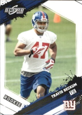 2009 Score Football Card #397 Travis Beckum Rookie