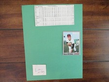 DAVE McNALLY(D-2002)Signed Trimmed Index Card w/8 x 11 Display w/1970 Topps Card
