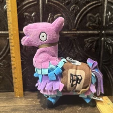 Fortnite Purple Blue LOOT LLAMA Fleece Plush Stuffed Animal Toy Very RARE RETIRE