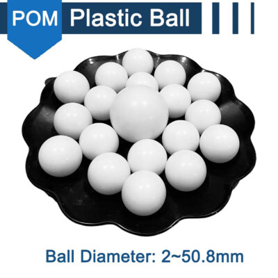 Plastic Balls Solid Round Ball POM Ball Bearing Valves White Dia 2/3/4/5~50.8mm