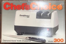 CHEFS CHOICE Model 300 Electric Diamond Home Knife Sharpener New in Box