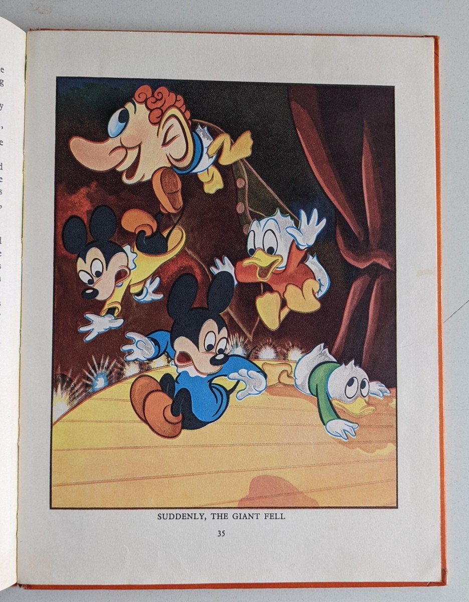 Mickey Mouse Stories Disney 1952 dean & son- Illustrated VG for