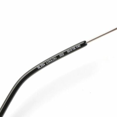 Saint Laurent SL 254 Loulou Silver Metal Frame Sunglasses with Case Saint Laurent SL 254 Loulou Silver Metal Frame Sunglasses  main image 4