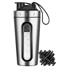 Jeedoo Protein Shaker Bottle 28oz Shaker Bottles for Protein Mixes and Pre Wo...