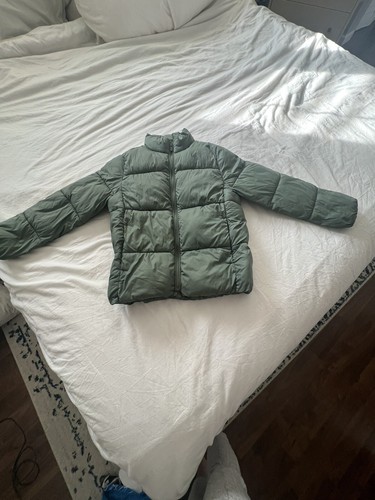Zara olive green quilted puff coat puffer jacket 11-12 y - 第 6/9 張圖片