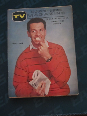 Television Magazine Regional TV Guide January 1960 Mort Sahl
