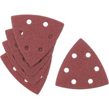 Image of Stanley Punched Hook and Loop Detail Sander Sheets 80g Pack of 5