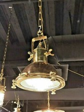 Spot Cargo Pendent Nautical Vintage Style Copper & Brass Hanging New Light
