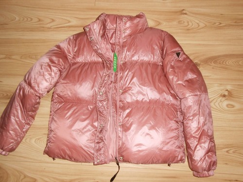New Guess Women’s pink puffer jacket Size Large READ DESCRIPTION RRP £185 - Picture 3 of 11