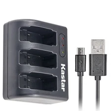 Triple Charger for GoPro HERO8 BLACK AJBAT-001 HERO7 HERO6 HERO5 2018