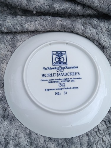 Vintage Scouts Plate World Jamboree Ltd Edition Austria 1951 In Great Condition - Picture 2 of 4