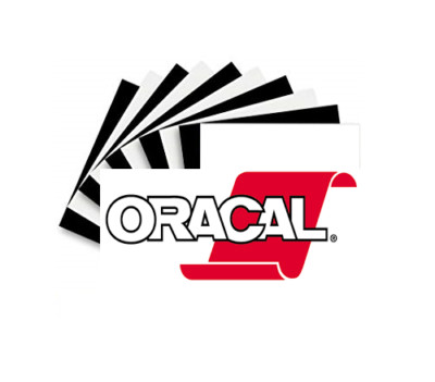 Oracal 651 Permanent Self Adhesive Black/White Craft Vinyl 12x12 12x24 Sheet(s)