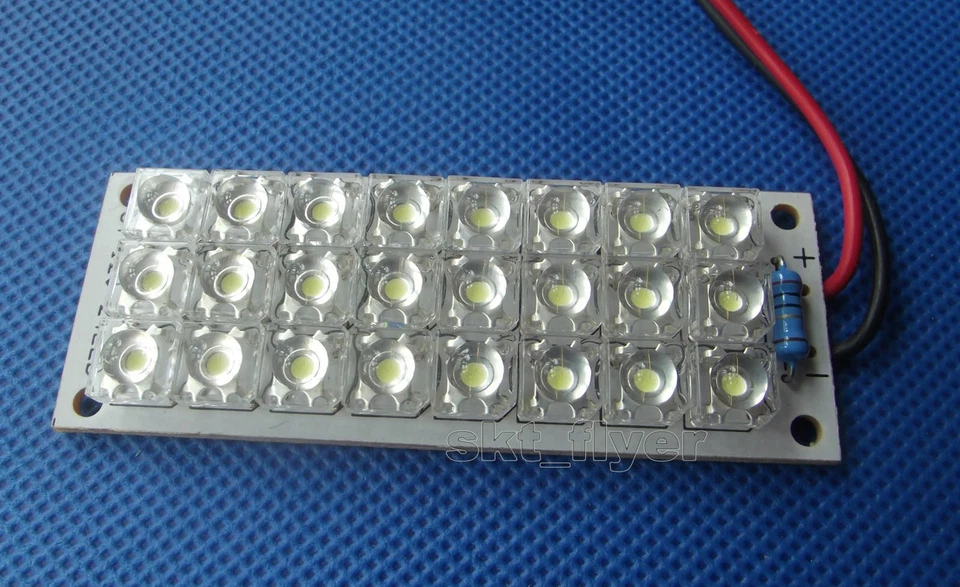 12V Blue LED Lamp 24 Piranha LED Lights Mobile Panel Lighting Board - Image 2 of 4
