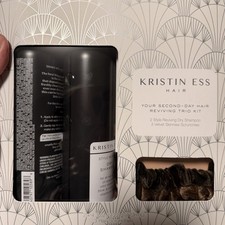 NIB Kristin Ess Hair Style Reviving Dry shampoo set Of 2 4.3 Oz 3 Scrunchies Box