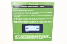 Mopar 68056387AA Radio Software Update v9.807