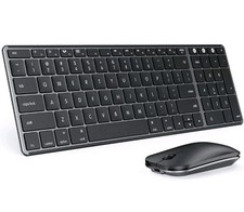 Wireless Bluetooth Keyboard and Mouse Combo USB  Dual BT , seenda Multi-Device