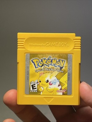 Pokemon Yellow Nintendo Gameboy AUTHENTIC NEW BATTERY