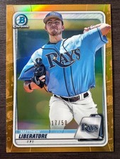 2020 Bowman Chrome Matthew Liberatore #BCP-89 Gold Refractor serial /50
