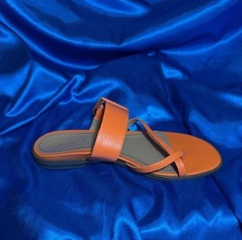 VIONIC Sandalias Tanga Sin Cordones Cuero Julep Detalle Hebilla NUEVAS Naranja talla 10 Foto 2 de 4