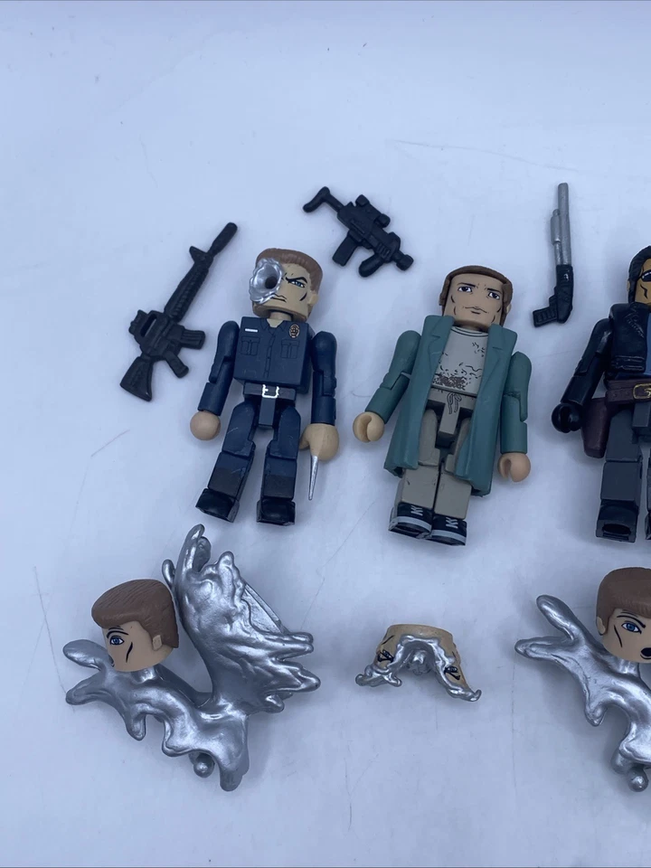 MiniMates Lote de 8 Terminator-T-800-T-1000-Sarah Connor- Kyle Reese Foto 2 de 4