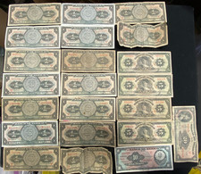 22pc Mexico One Five Ten & Twenty Pesos 1959 1961 1963 1950 1957 1958 1960